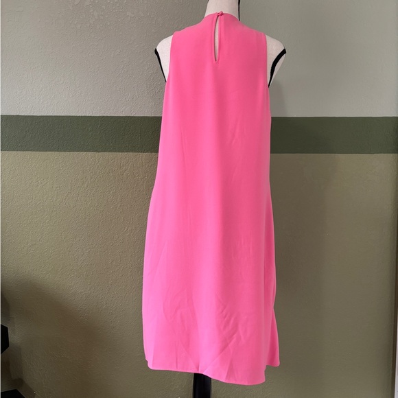 Lauren Ralph Lauren Crepe Overlay Shift Dress in Pink Sz 8 - Picture 7 of 9
